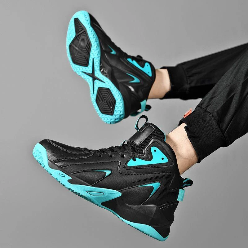 青少年秋冬季大码男鞋加绒保暖运动鞋学生休闲防滑耐磨篮球训练鞋