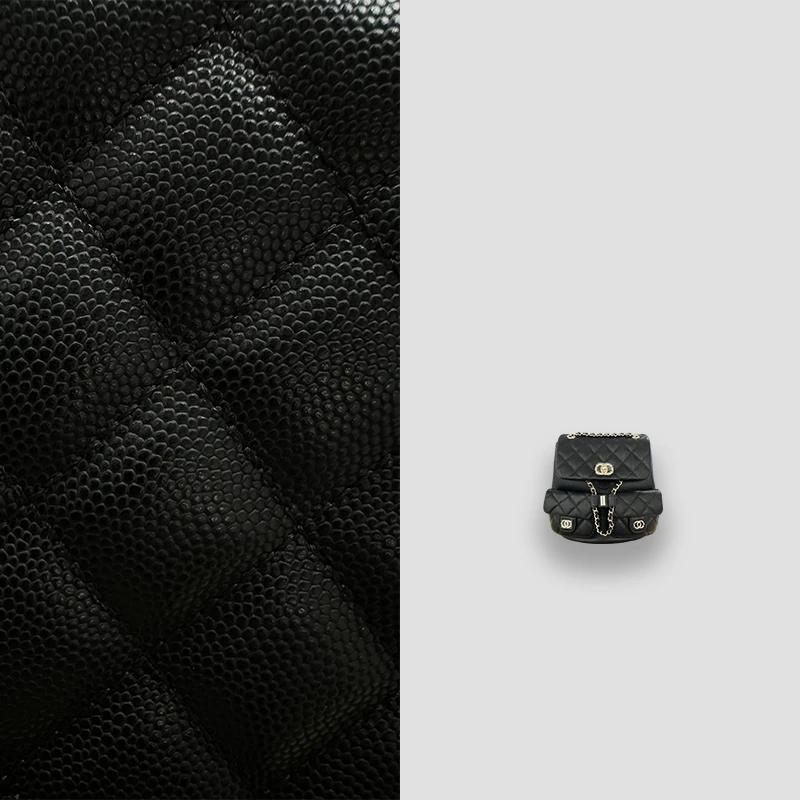 【陈主任定制】小香风时尚百搭头层牛皮手工定制菱格链条双肩包