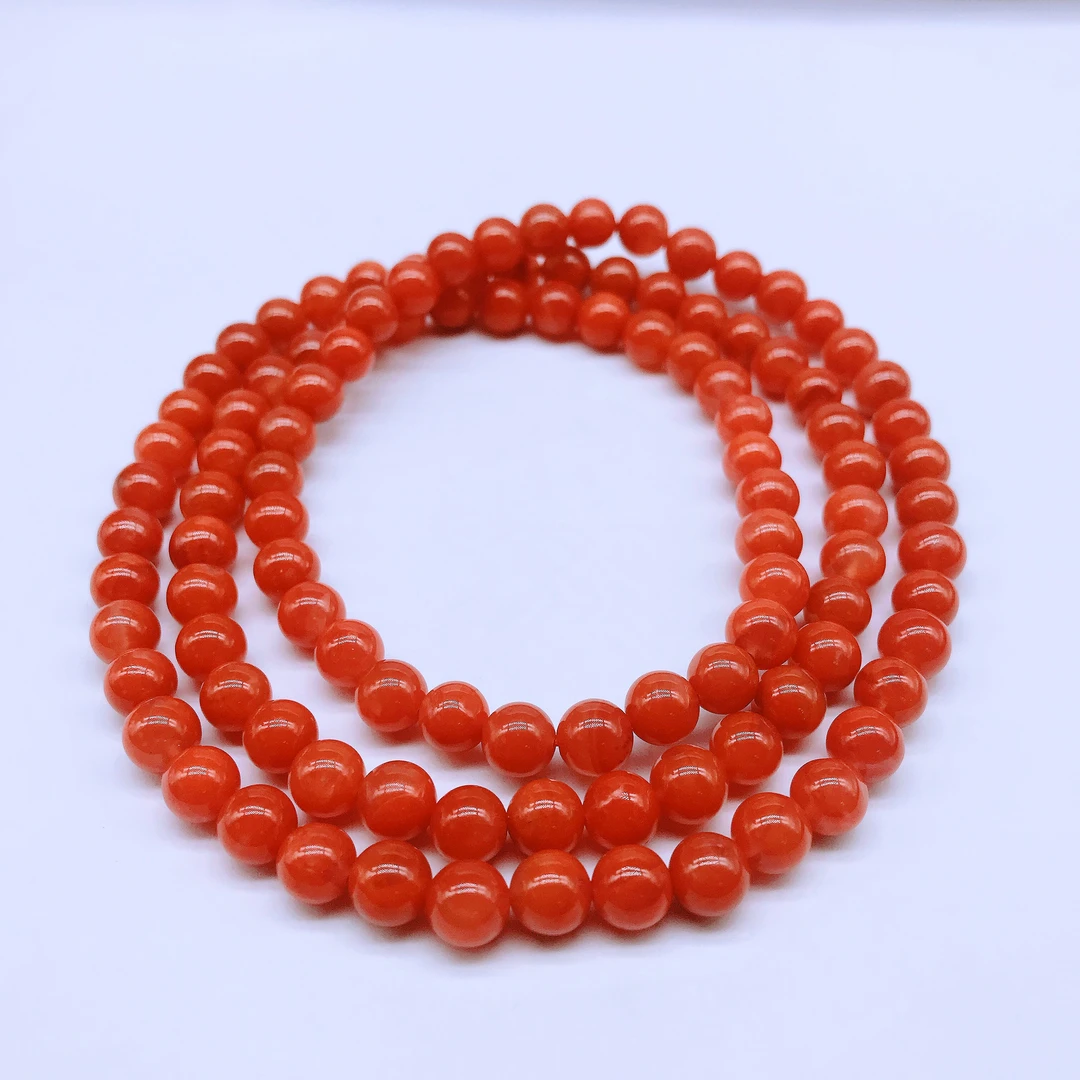 【领源】南红保山滴水洞气质轻奢多圈/珠链6mm（一条）