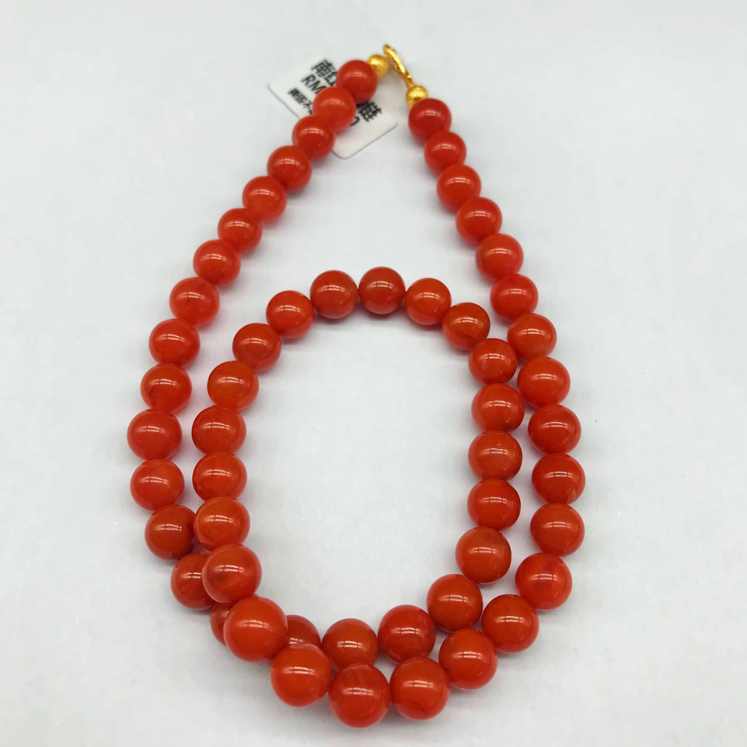 【领源】南红瓦西火焰纹女神链8mm（一条）