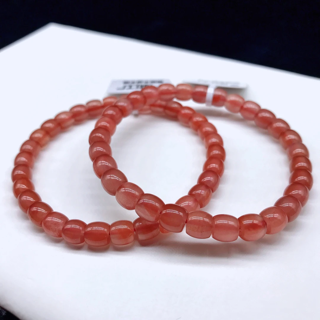 【领源】南红保山冰红精美直切手串6mm【多样式发其一】