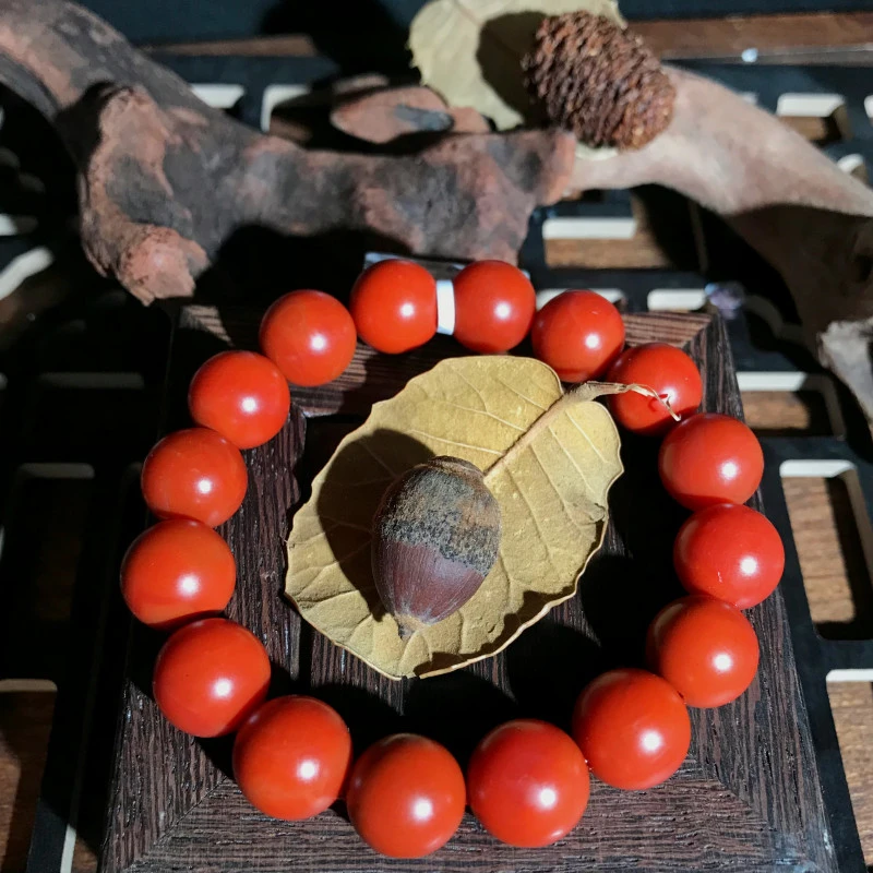 【领源】南红保山高品哑光手串12mm（一条）