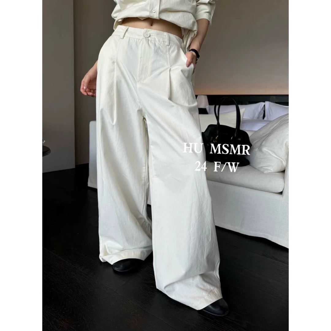 福秒 百搭的～直筒休闲裤（HU1955#）HU