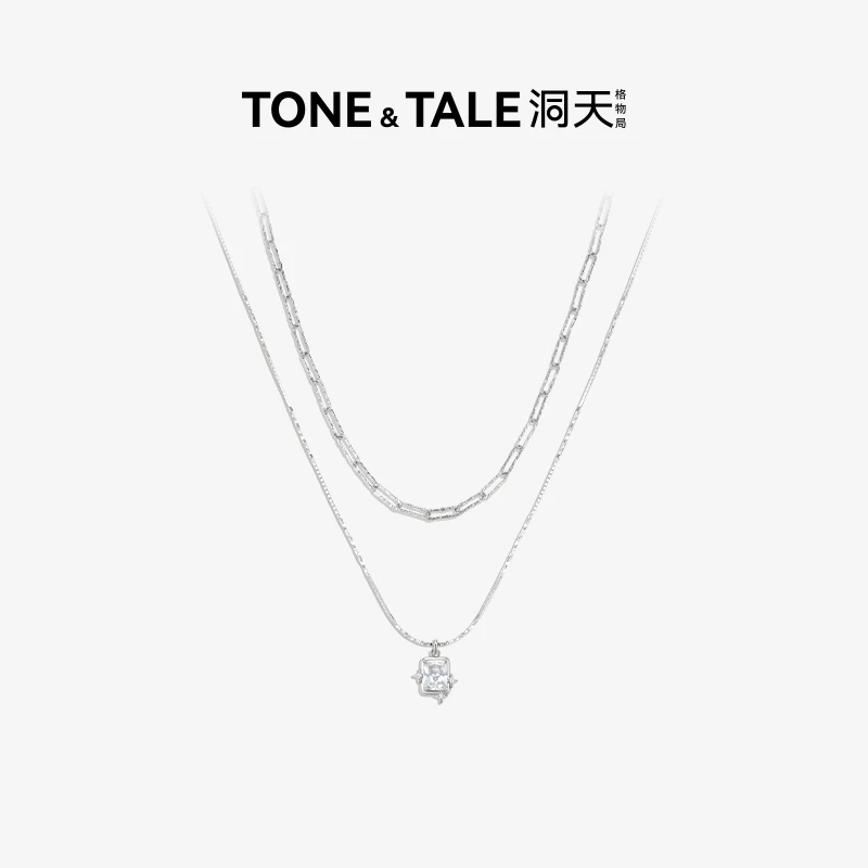 TONE & TALE/洞天 铜合金项链 星光双层叠戴项链丁达尔