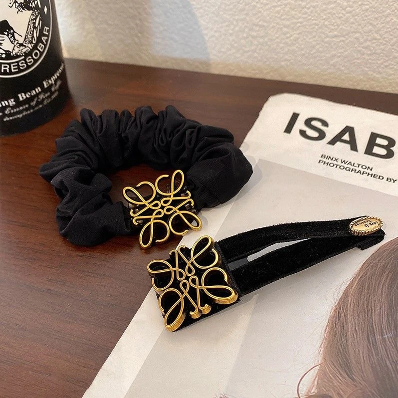 韩式气质高J感黑色发饰百搭新款法式优雅气质发饰轻奢刘海夹发饰