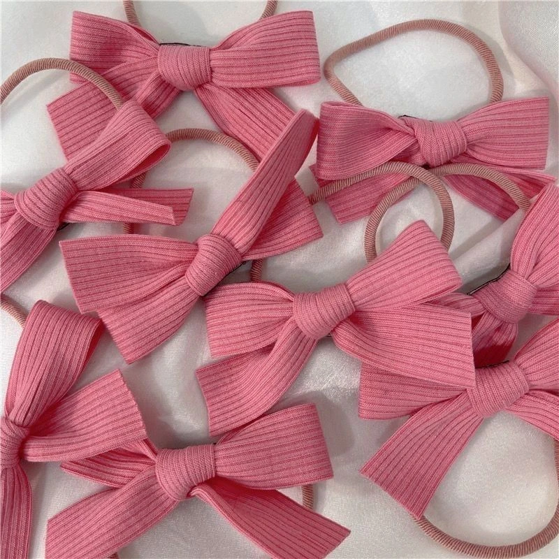 粉色蝴蝶结发绳女粗扎马尾皮筋甜美可爱发圈头绳ins扎头发绳发饰