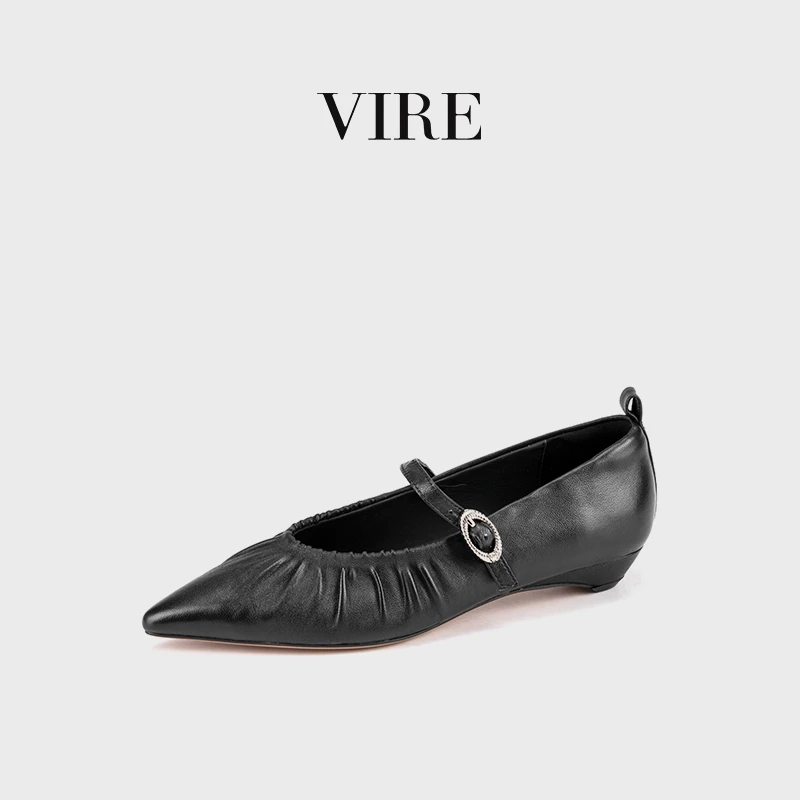 VIRE/665881新款法式系带链子素雅单鞋B