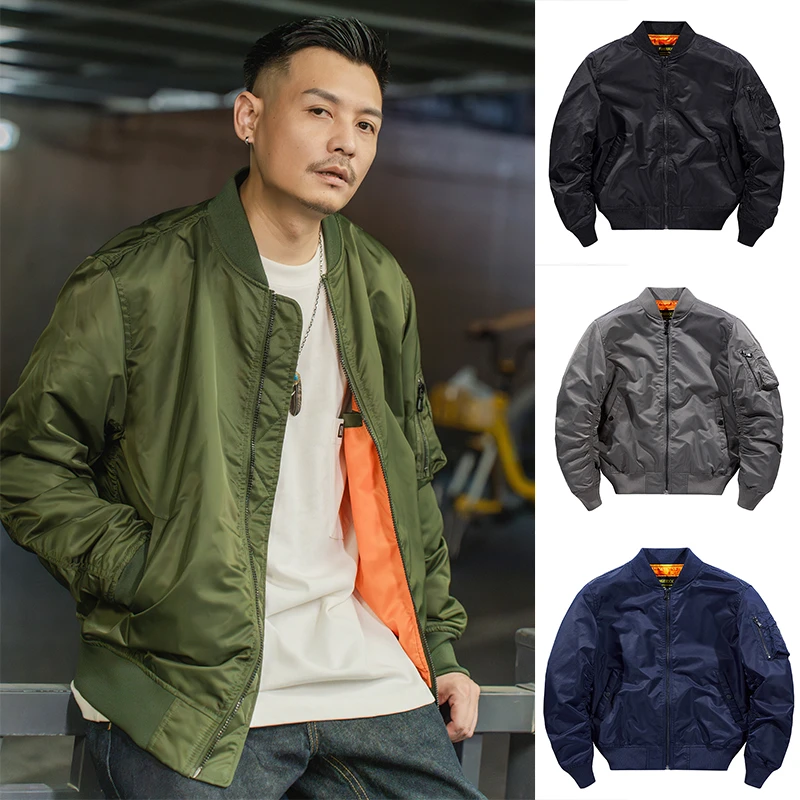 MA1飞行服棉衣短款外套加棉加厚冬季棒球服男装防风夹克秋冬上衣