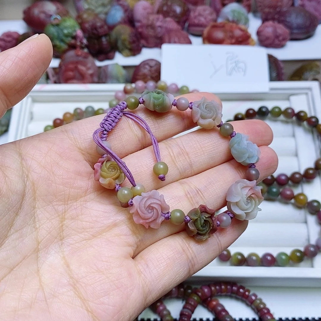 玛瑙/玉髓盐源玛瑙手链未镶嵌