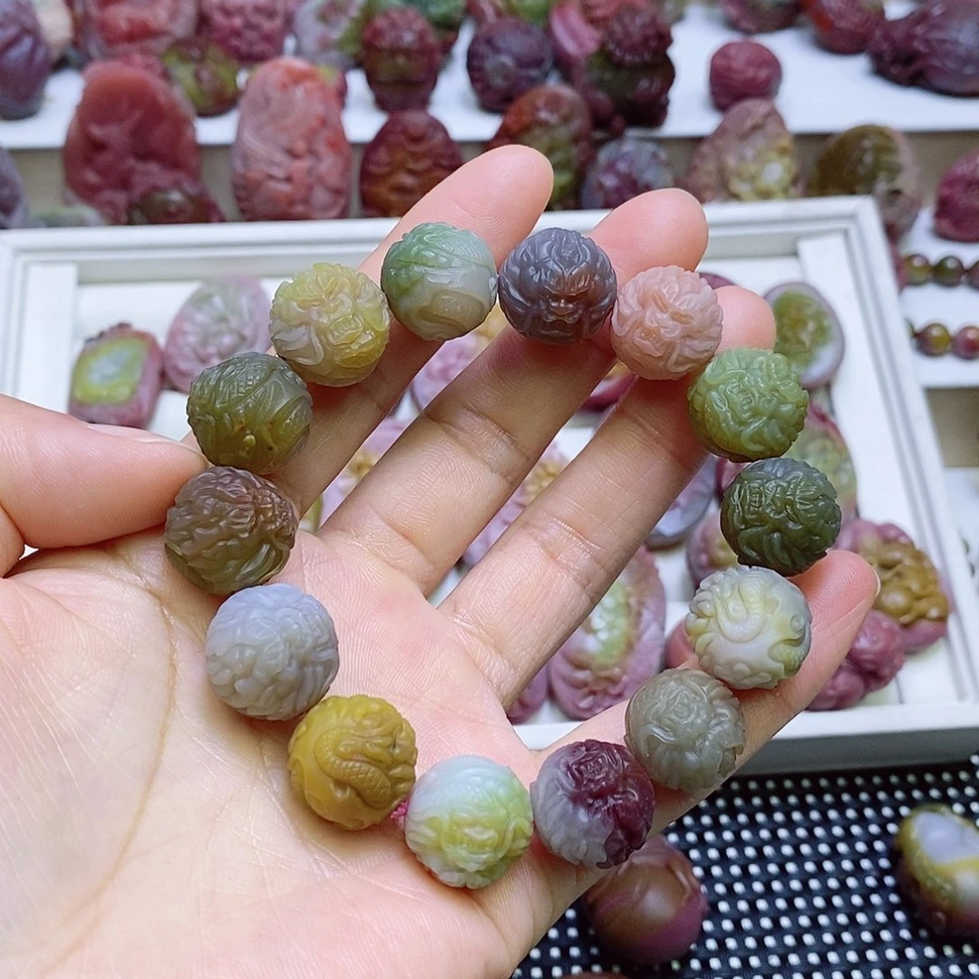 玛瑙/玉髓盐源玛瑙手串未镶嵌