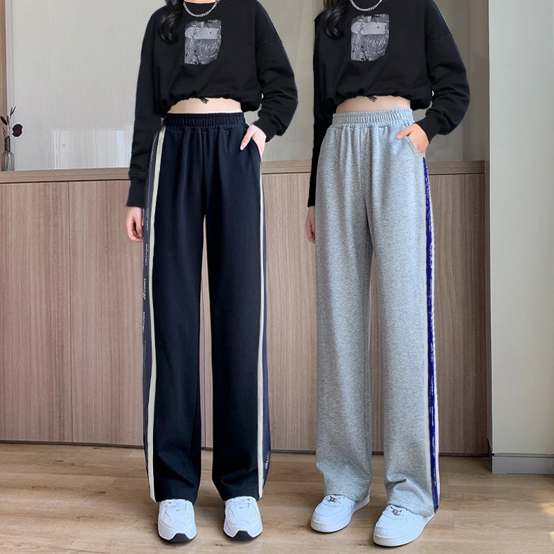 女童裤子加绒儿童运动裤冬季大童休闲长裤冬季青少年男童裤子5229