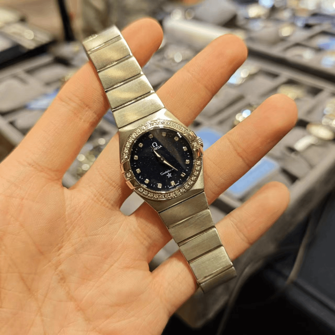 95新 Omega/欧米茄 星座三代夜光指针星空盘优雅时尚中古女表27盘