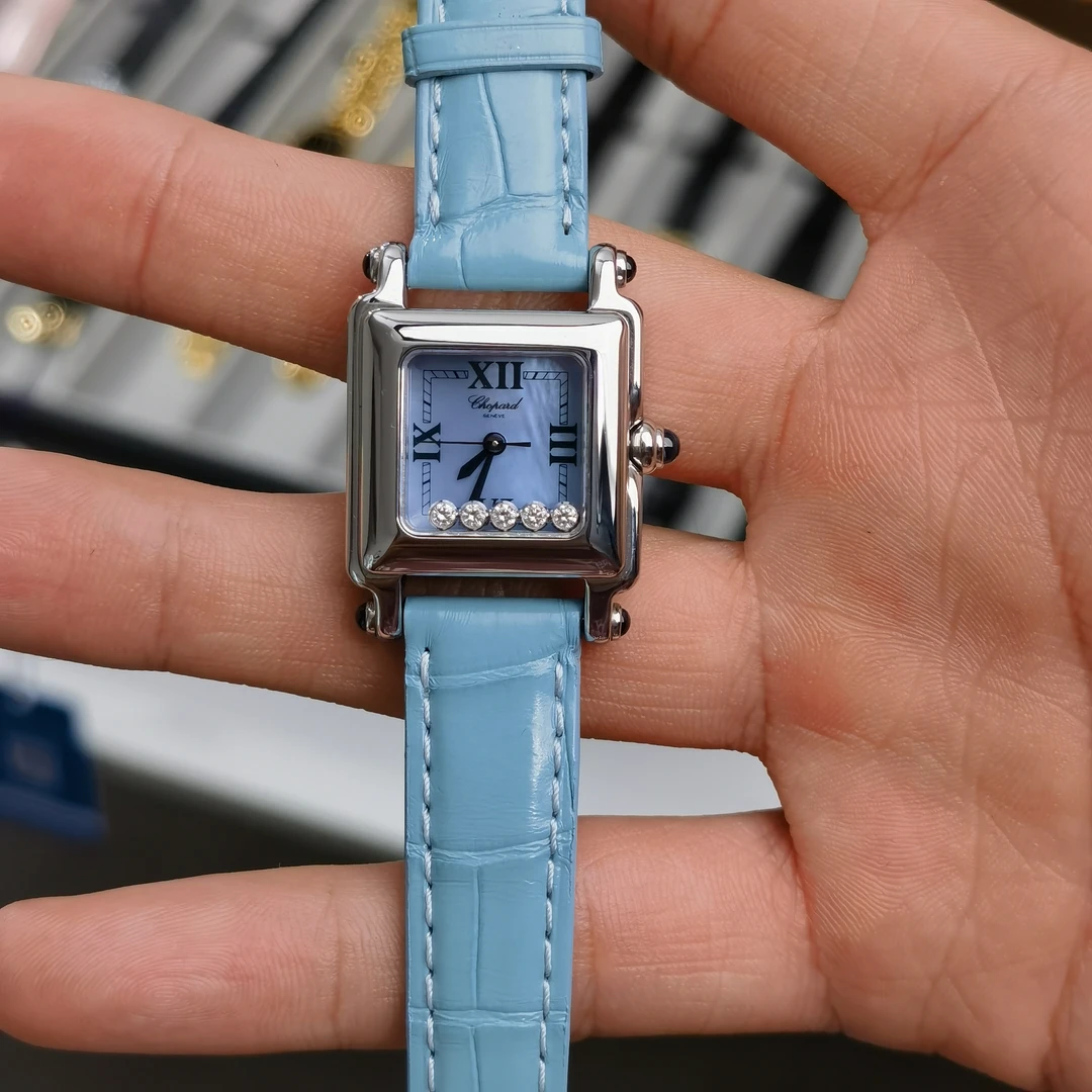 95新 Chopard/萧邦 萧邦 方形快乐钻 25盘  LF