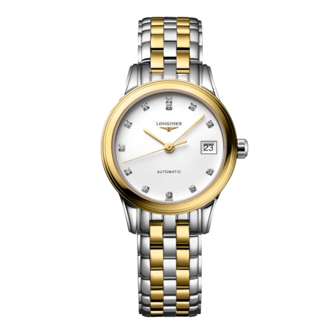 99新 Longines/浪琴 军旗26白盘精钢机械LF