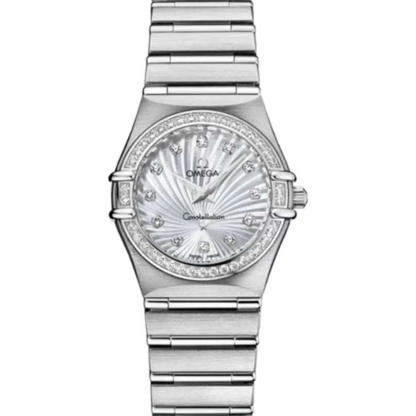99新 Omega/欧米茄 欧米茄星座22.5盘钢带款贝母刻盘  石英dr