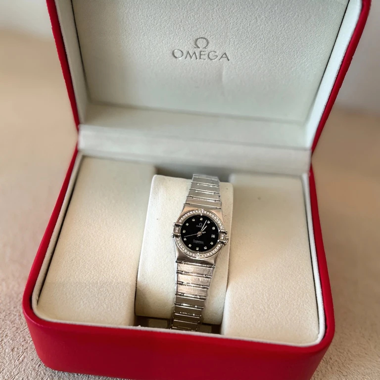 95新 Omega/欧米茄 星座一代三针星空日历窗中古女表26盘14.5腕周