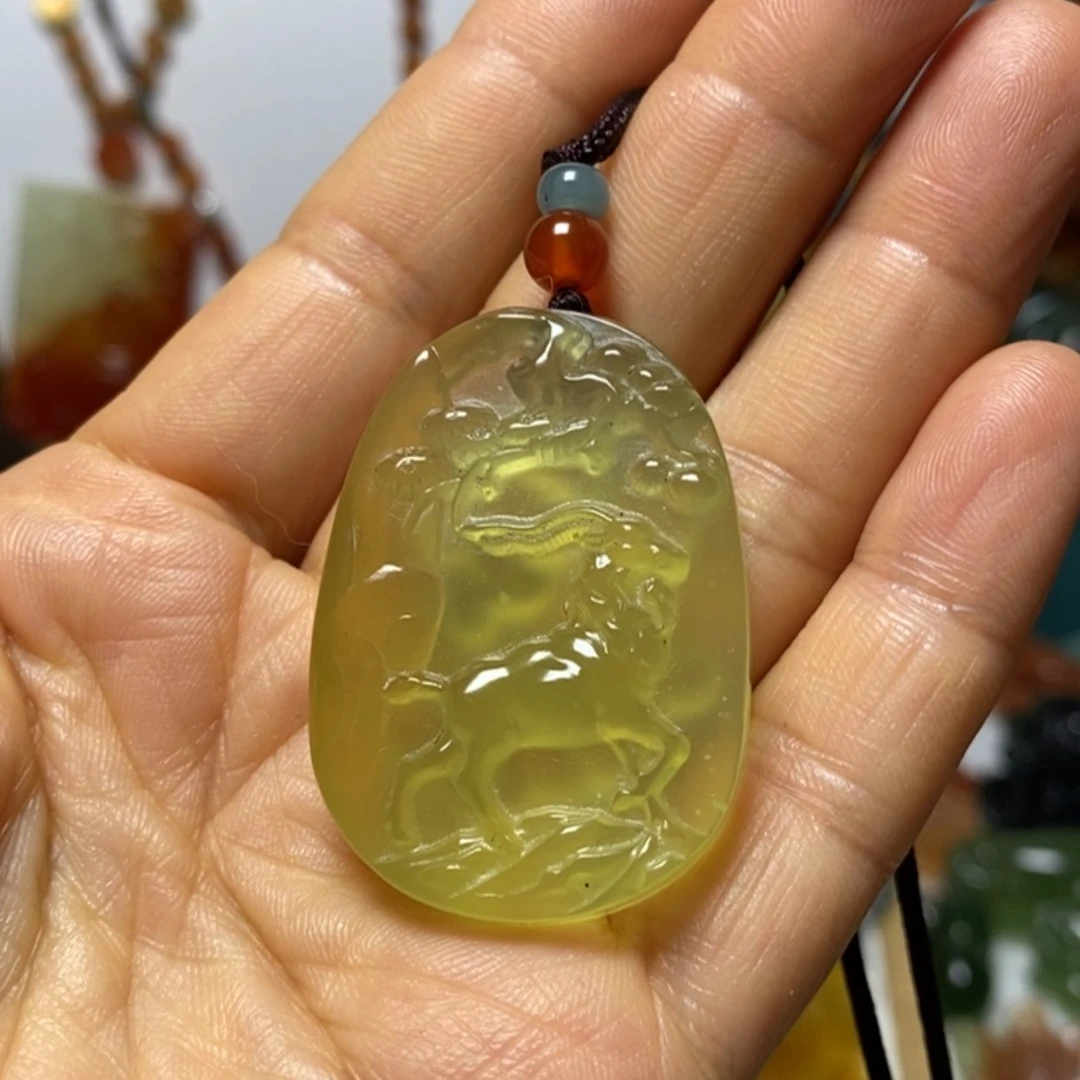 【闪购商品】蛇纹石玉吊坠未镶嵌