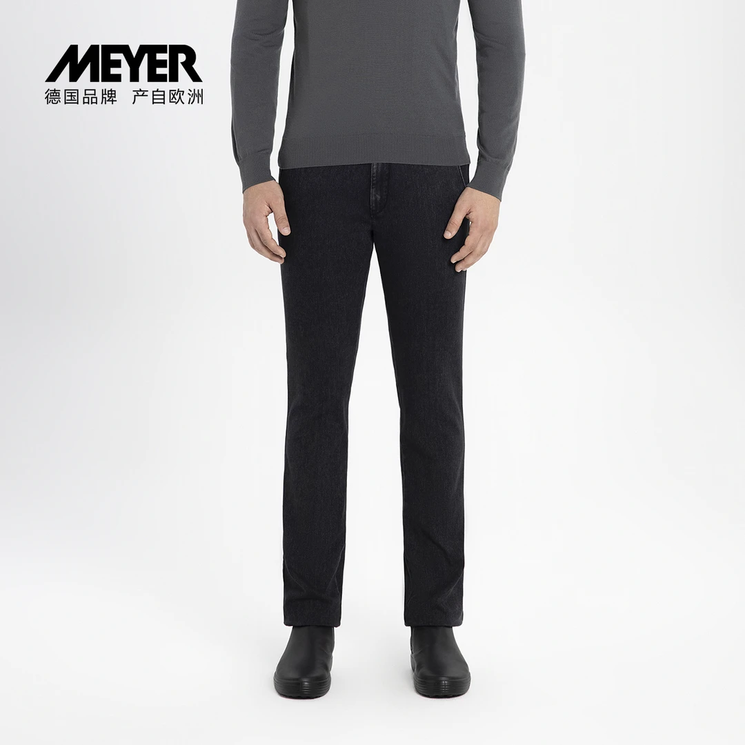 【反面起绒】MEYER德国迈雅牛仔裤秋冬男款保暖轻修身24548-COMO