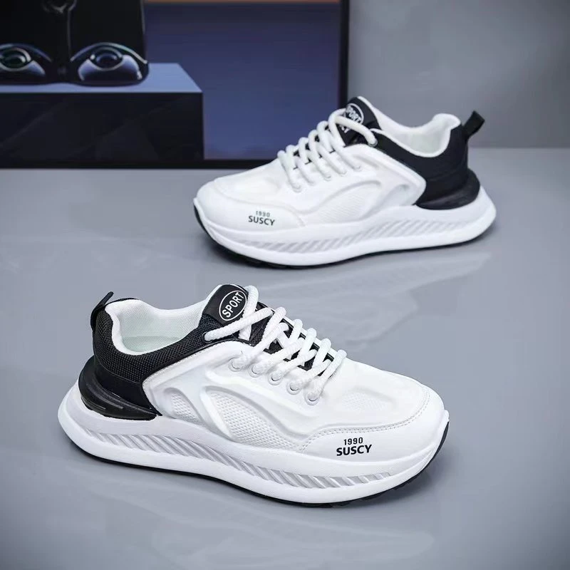 男鞋2024潮流男士时尚百搭厚底增高运动板鞋休闲男款潮鞋WK59