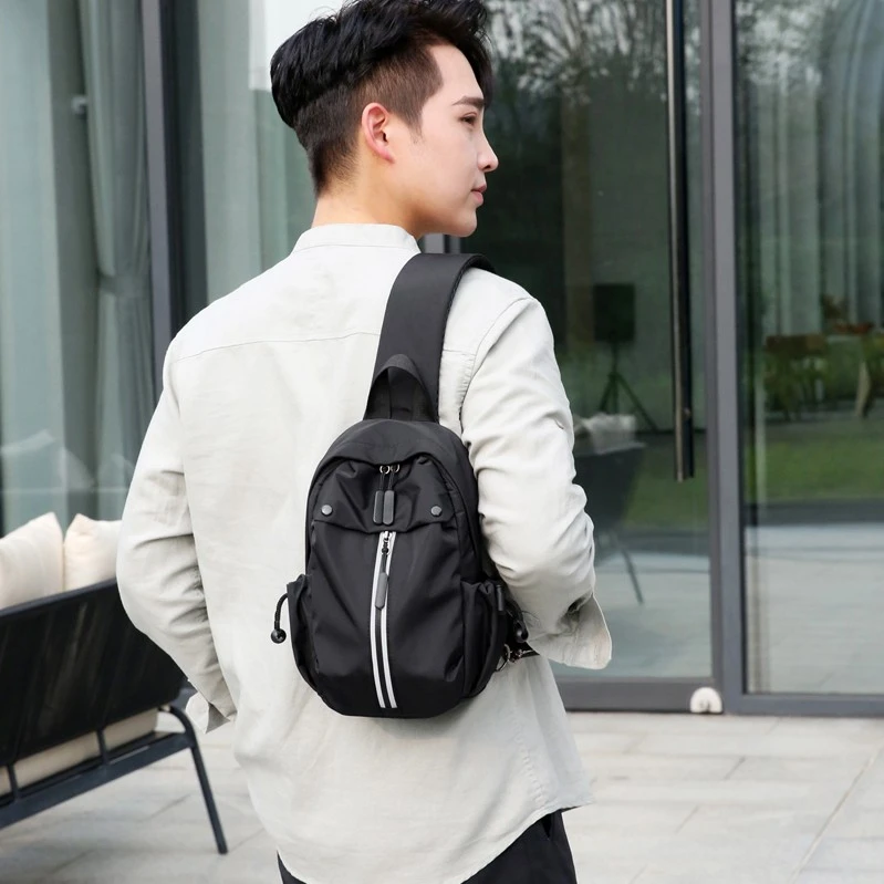 登山男女运动单肩包男士斜挎包防泼水休闲大容量小斜挎斜挎包男款