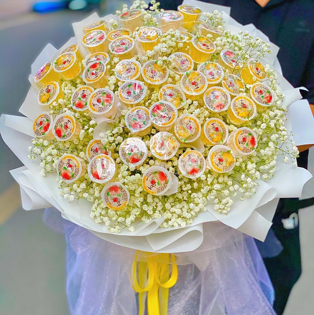 儿童节创意果冻满天星花束送女友送闺密送妈妈送女儿送朋友
