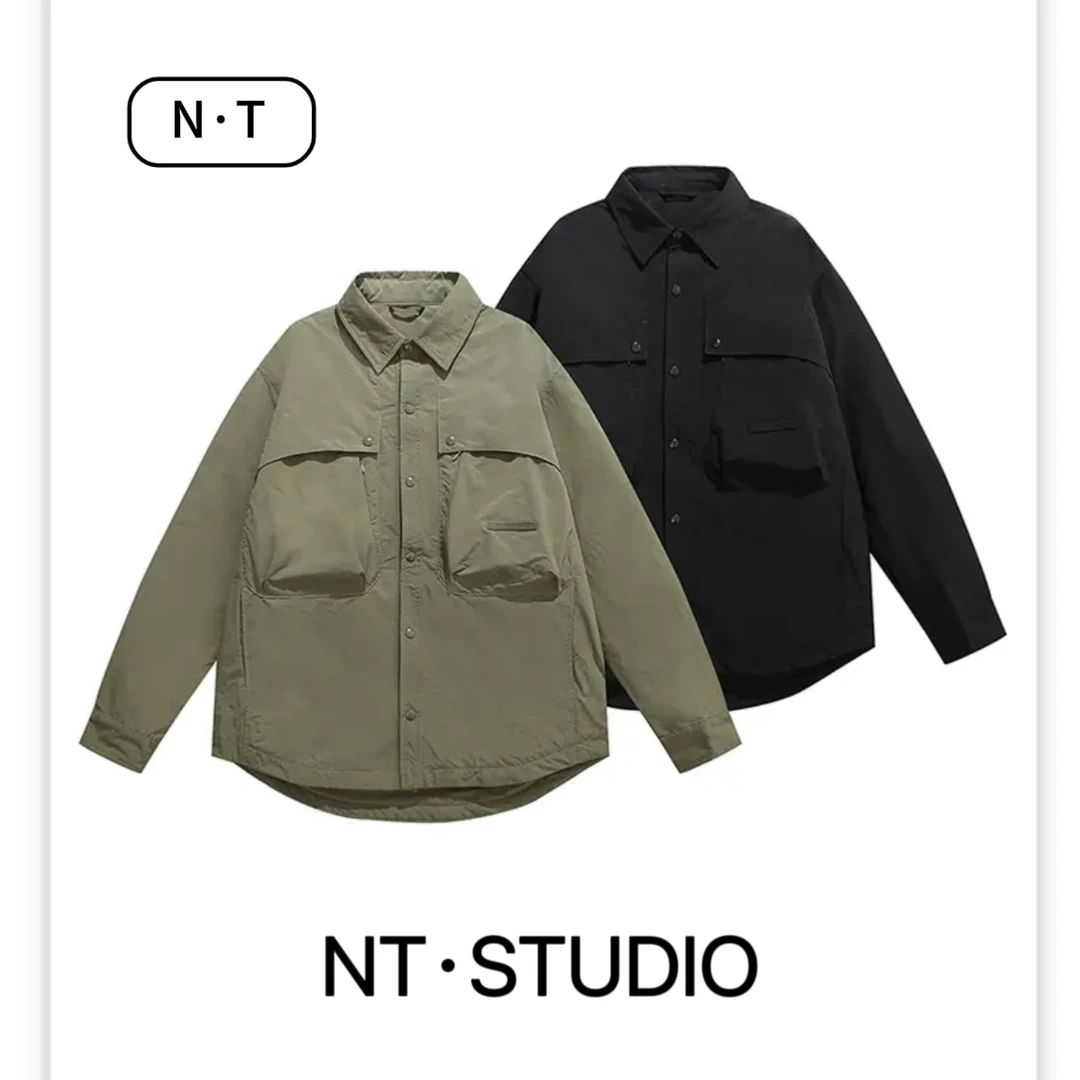 2024秋冬立体裁剪休闲秋冬季棉衣男士宽松翻领加厚保暖夹克外套