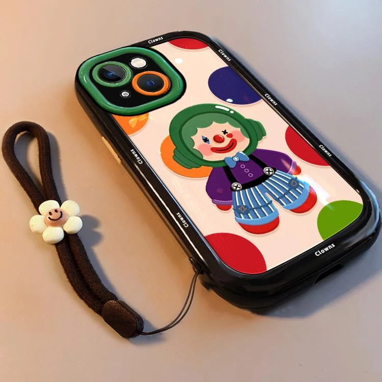 耳机小丑泡芙壳适用苹果16proma华为小米手机壳vivo高档oppo新款