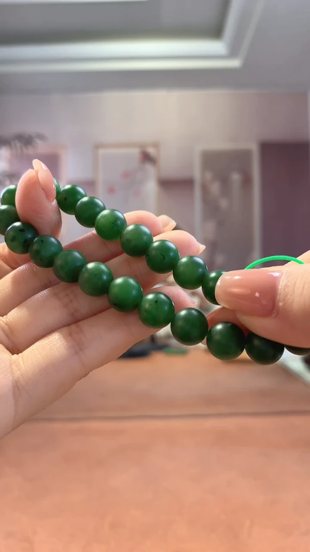 【闪购商品】和田玉手串未镶嵌碧籽10mm单圈