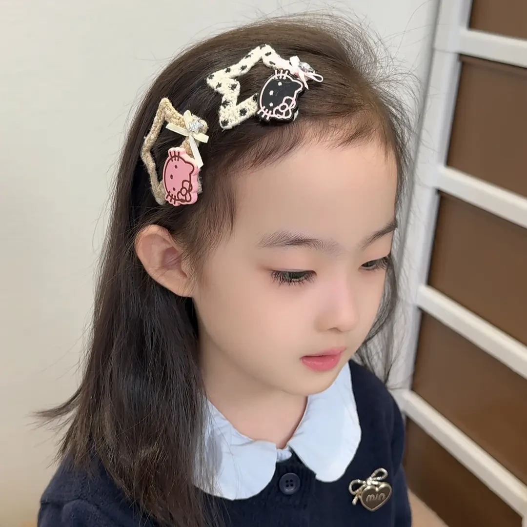 毛线针织卡通发夹儿童可爱甜美