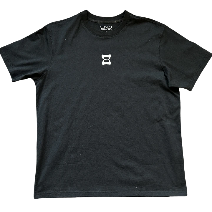 BRIAN ENOTX102 170克  经典打底T恤透气情侣黑色百搭时尚圆领