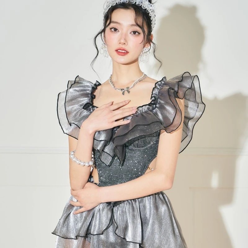 breeze holiday聚拢度假水乐园泳装遮肚显瘦保守连体泳衣女气质