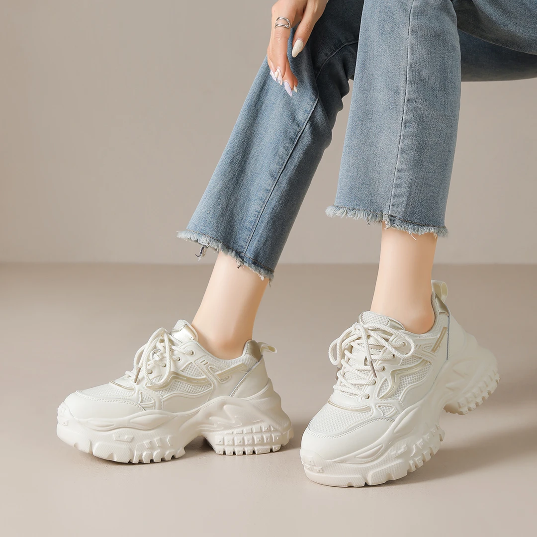 【星空罗琦】华耐老爹鞋春季新款女鞋百搭不累脚休闲运动鞋小白鞋