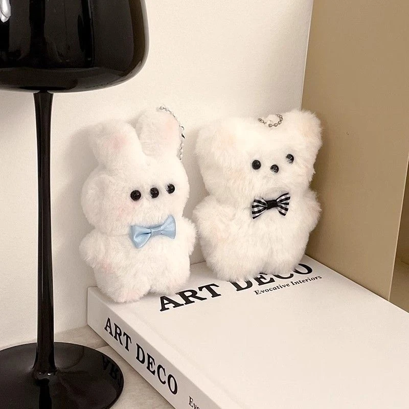 可爱小熊毛绒挂件兔小奶少女钥匙扣公仔书包情侣玩偶包包挂饰礼物