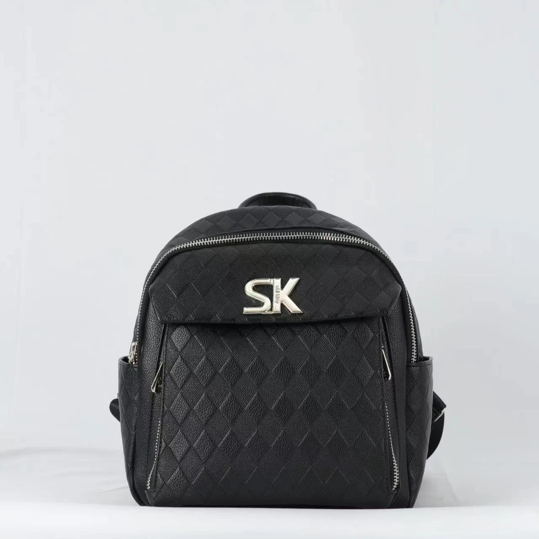 【路遥定制】时尚休闲百搭大容量双肩包DFN167-黑色YY