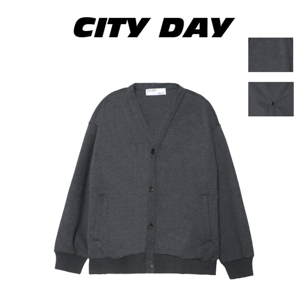 【楠哥】City Day 507秋冬新款无领开衫外套百搭时尚微宽松休闲