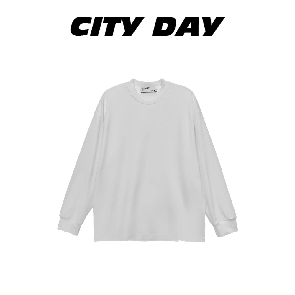 【楠哥】City Day 973秋冬圆领情侣休闲百搭长袖打底T恤德绒长袖