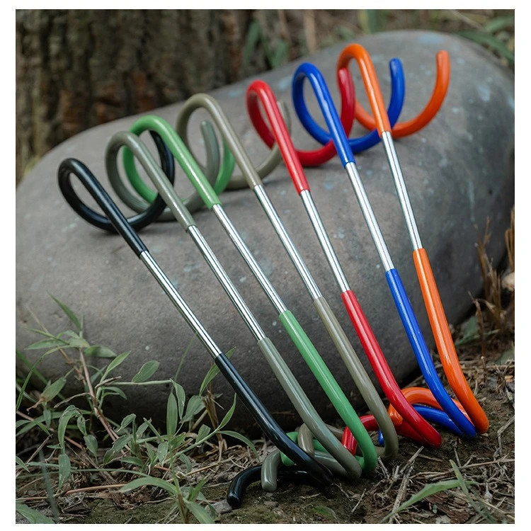 户外汽车野营多功能挂钩金属帐篷灯双头猪尾巴S型挂架双向万能挂