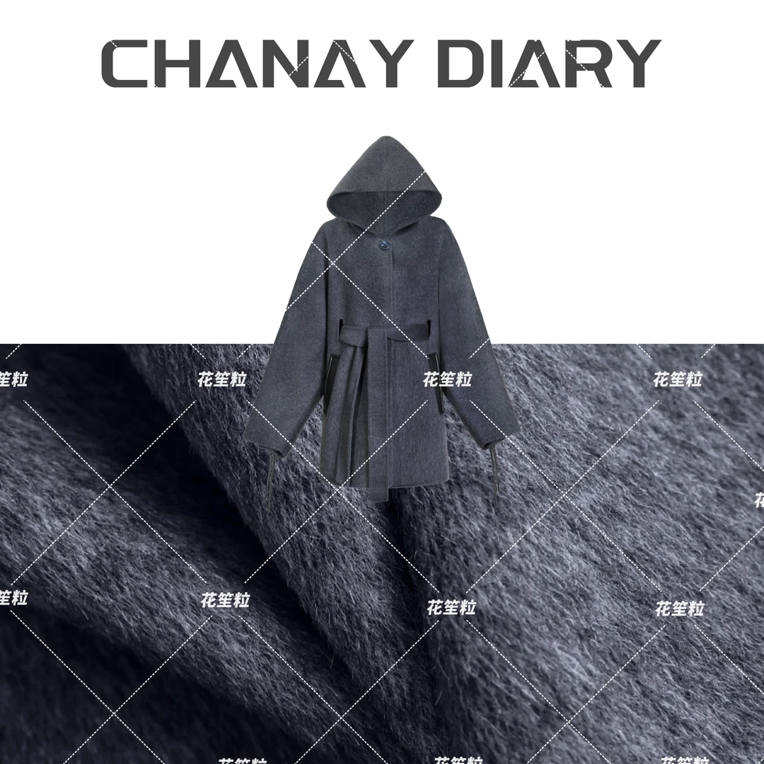 原创设计师款8027时尚短款双面大衣