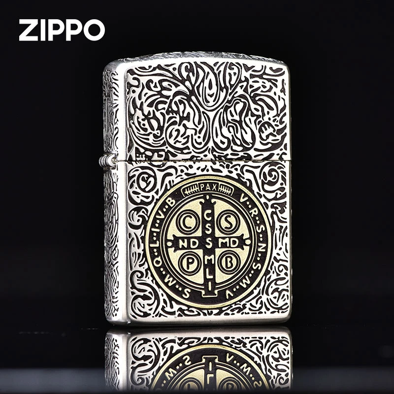 ZIPPO/之宝打火机【同城优选】盔甲银金康斯坦丁双色送男士收藏DYJ1