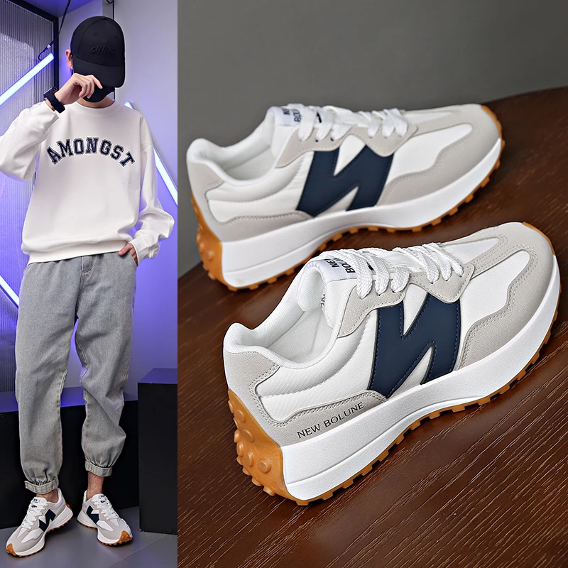 【新百伦正品】阿甘鞋男鞋百搭透气老爹鞋情侣款N厚底增高运动鞋327