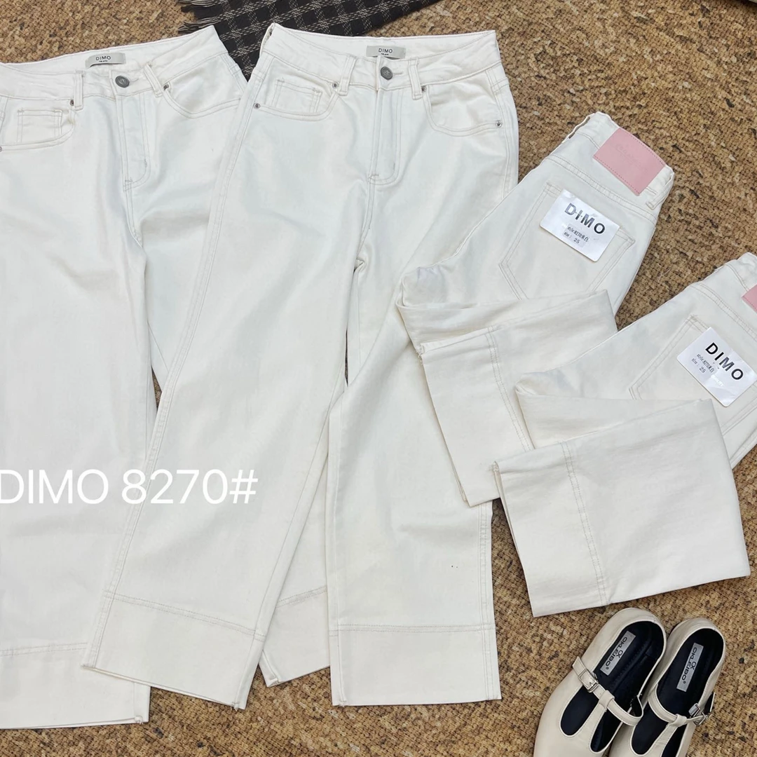 秋款白色长裤流行时尚休闲