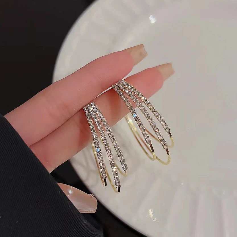 非金属耳饰 简约显脸瘦925银针耳环气质高级感C型圈耳钉耳饰女045