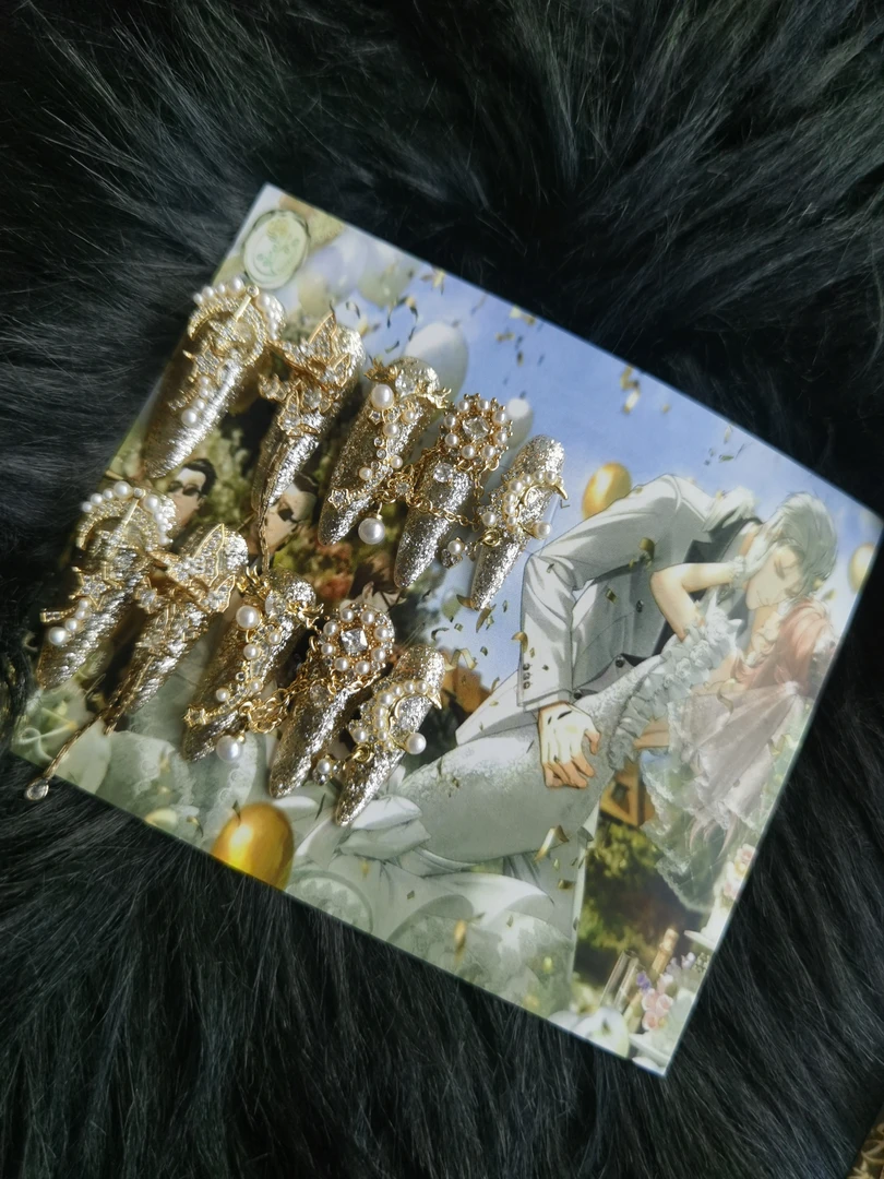二次元纯手工穿戴甲痛甲 新品