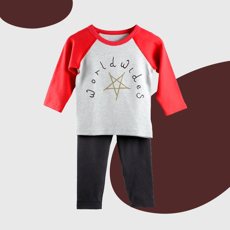 JMMS015儿童 男孩舒绒90-160 爱星组合内衣套装 A898119 A899119