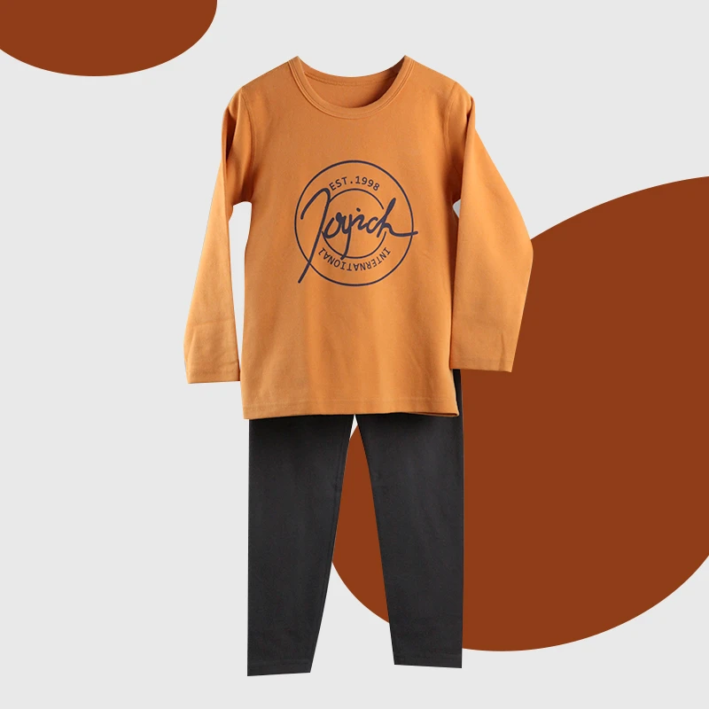 JMMS018男童舒绒130-160 帅气优明内衣套装货号 A899121 A899121B