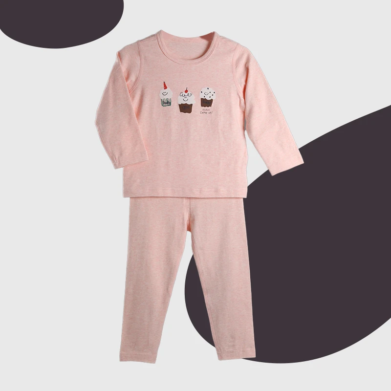 JM儿童 女孩弹力棉90-120 蛋糕时光内衣套装 E1A8073