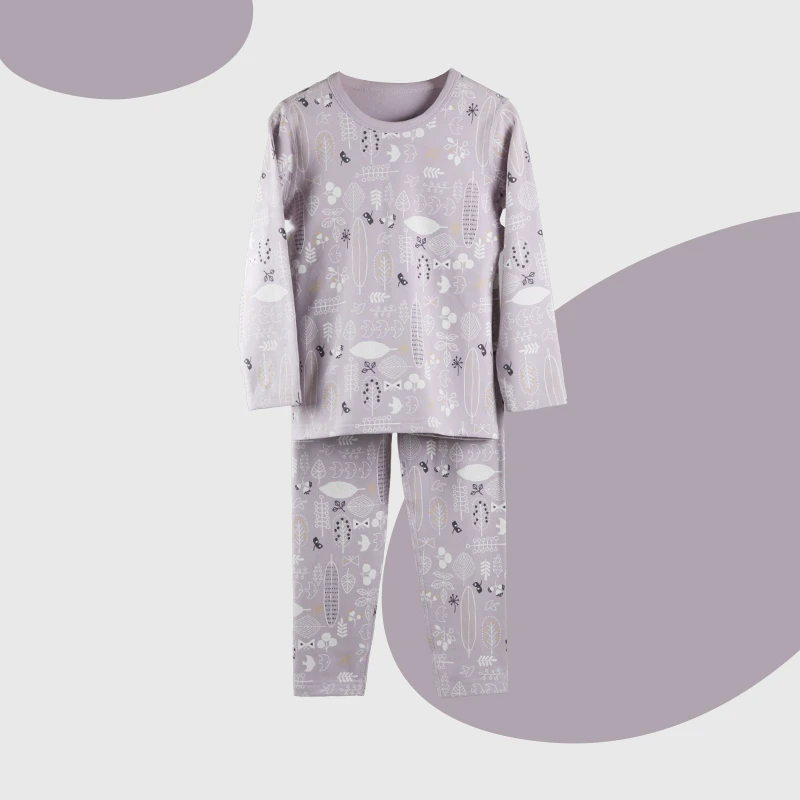 JMMS044儿童女孩舒绒90-160 迷幻花朵内衣套装 M299158 M299158B