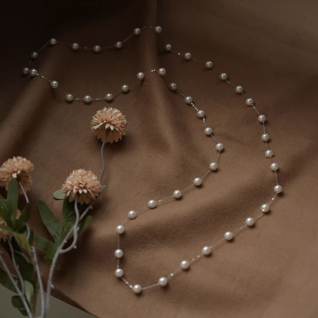 链子925银 120cm超长满天星项链秋冬百搭经典多戴毛衣链女时尚