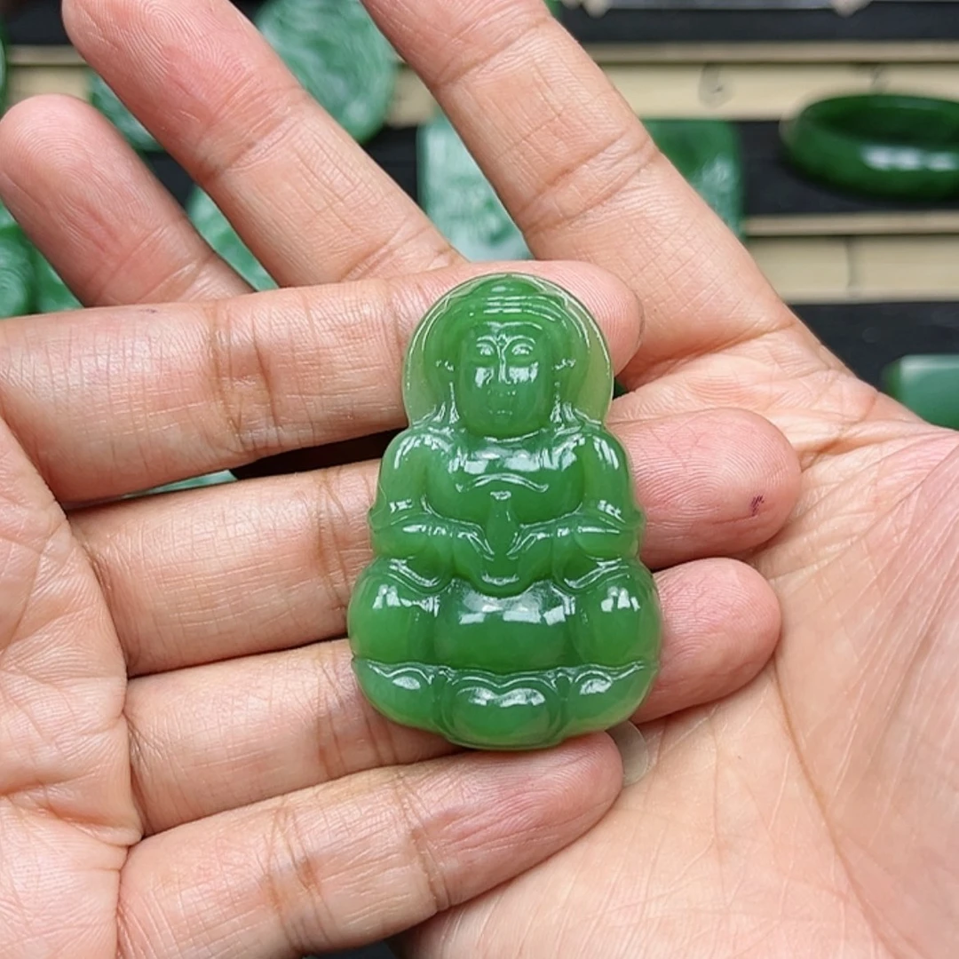 【闪购商品】和田玉(碧玉)颈饰未镶嵌丽*