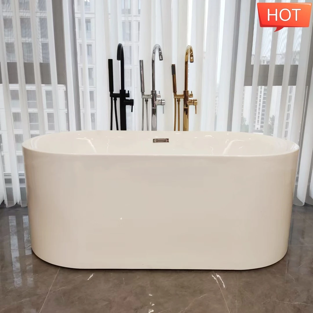 亚克力家用酒店民宿独立式可移动无缝一体加厚保温小户型成人浴缸